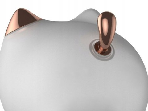 Baseus Nocna lampka dla dziecka silikonowa LED w kształcie kota Biała