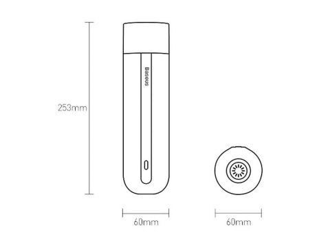 Bezprzewodowy mini odkurzacz samochodowy Baseus A2 5000Pa pojemny
