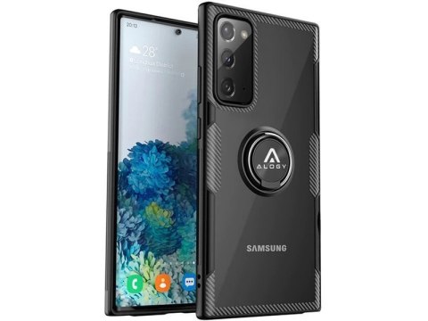 Etui Alogy Ring Holder Clear Armor do Samsung Galaxy Note 20 czarne