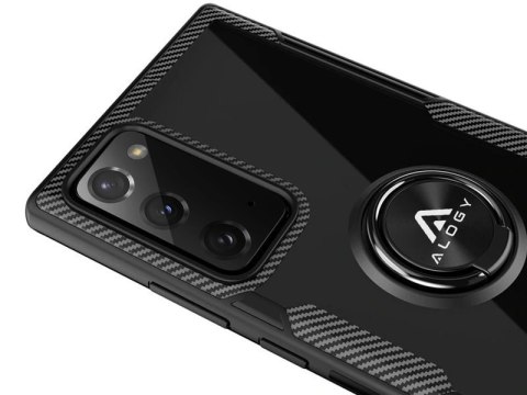 Etui Alogy Ring Holder Clear Armor do Samsung Galaxy Note 20 czarne