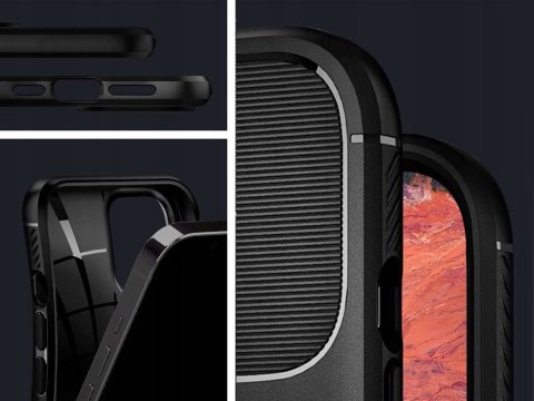 Etui Spigen Rugged Armor do Apple iPhone 12/ 12 Pro 6.1 Matte Black