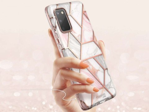 Etui Supcase Cosmo do Samsung Galaxy S20 FE Marble Pink