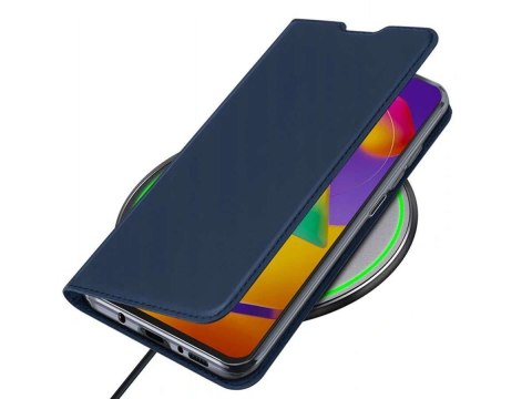 Etui ochronne z klapką Dux Ducis Skin skórzane do Samsung Galaxy M31s Granatowe