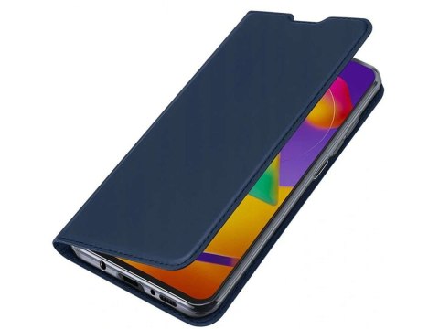 Etui ochronne z klapką Dux Ducis Skin skórzane do Samsung Galaxy M31s Granatowe