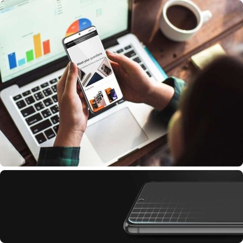 2x Folia hydrożelowa Spigen Neo Flex do Galaxy S21 Ultra Case Friendly