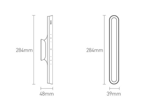 Baseus Magnetyczna Lampa LED do kuchni pokoju pod szafkę Biała