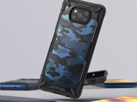 Etui na telefon Ringke Fusion X do Xiaomi Poco x3 NFC Camo Black