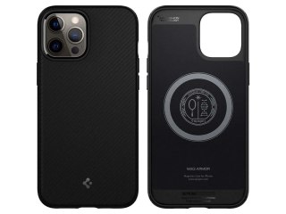 Etui obudowa Spigen Mag Armor do Apple iPhone 12/ 12 Pro 6.1 Matte Black