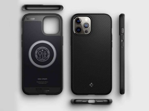 Etui obudowa Spigen Mag Armor do Apple iPhone 12/ 12 Pro 6.1 Matte Black
