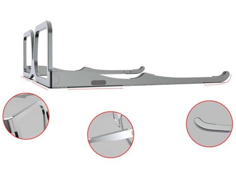 Podstawka uchwyt Alogy okulary pod Laptop tablet 15.6 cali Szary