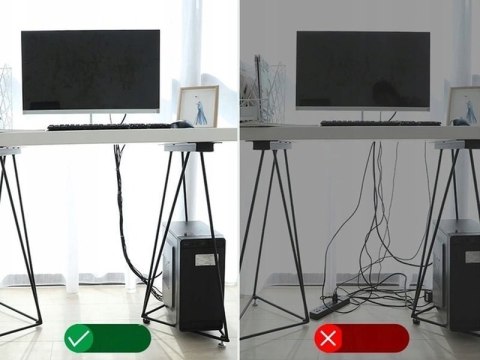 Taśma rzep Baseus organizer opaska do kabli Circle Velcro Strap 3m Czerwona