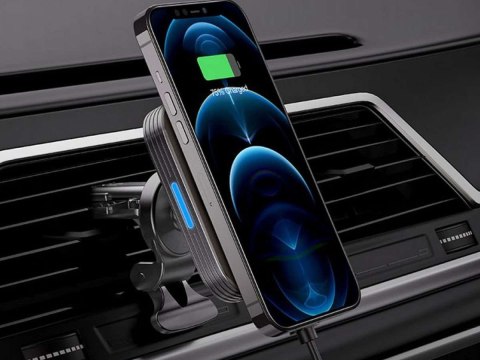 Uchwyt magnetyczny z ładowarką Qi MagSafe ESR HaloLock Magnetic Black