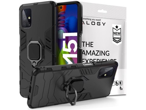 Etui Alogy Stand Ring Armor do Samsung Galaxy M51 czarne