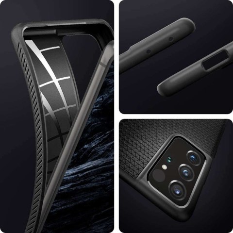 Etui Spigen Liquid Air do Samsung Galaxy S21 Ultra Matte Black