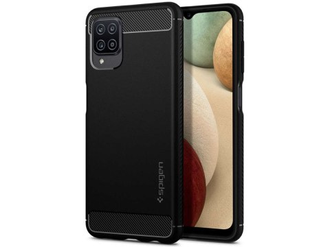 Etui Spigen Rugged Armor do Samsung Galaxy A12 2020/2021/ M12 Matte Black
