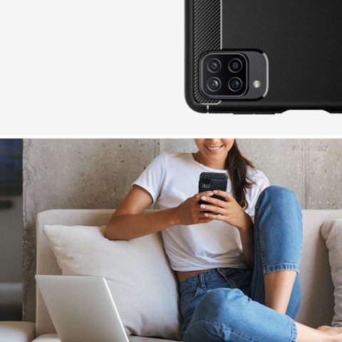 Etui Spigen Rugged Armor do Samsung Galaxy A12 2020/2021/ M12 Matte Black