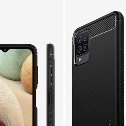 Etui Spigen Rugged Armor do Samsung Galaxy A12 2020/2021/ M12 Matte Black