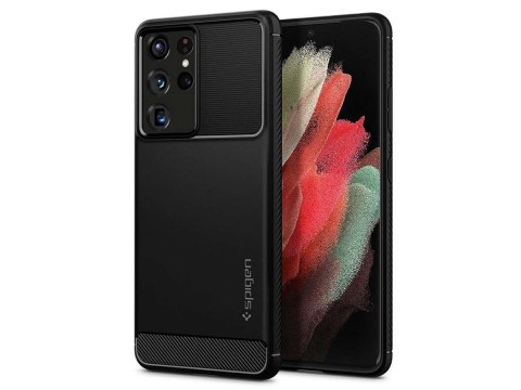 Etui Spigen Rugged Armor do Samsung Galaxy S21 Ultra Matte Black