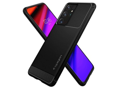 Etui Spigen Rugged Armor do Samsung Galaxy S21 Ultra Matte Black