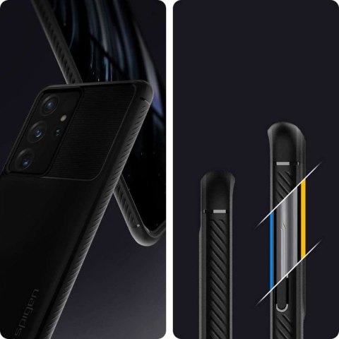 Etui Spigen Rugged Armor do Samsung Galaxy S21 Ultra Matte Black