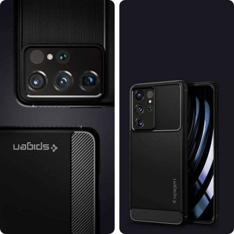 Etui Spigen Rugged Armor do Samsung Galaxy S21 Ultra Matte Black