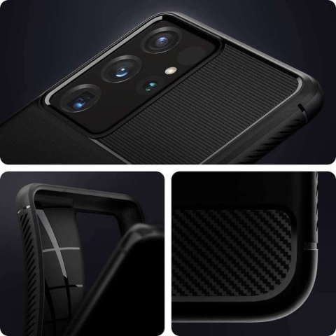Etui Spigen Rugged Armor do Samsung Galaxy S21 Ultra Matte Black