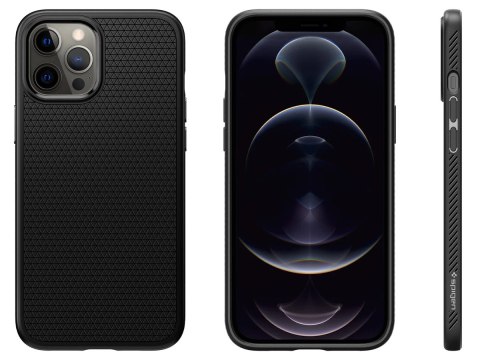 Etui obudowa Spigen Liquid Air do Apple iPhone 12 Pro Max Matte Black
