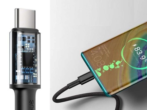 Kabel 2m Baseus przewód USB-C do USB-C Type C 100W Black