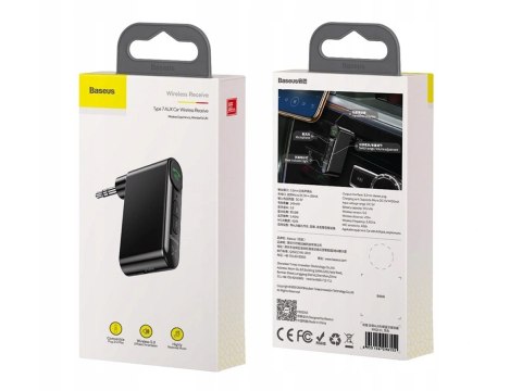 Odbiornik dźwięku Bluetooth 5.0 Baseus audio AUX mini jack do samochodu
