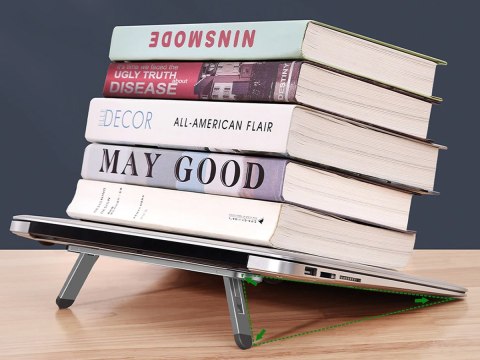 Stojak uchwyt Oatsbasf mini podstawka pod laptopa notebooka Szary