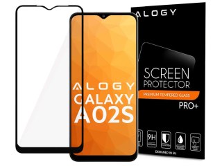 Szkło Alogy Full Glue case friendly do Samsung Galaxy A02s/ A03s 164mm Czarne