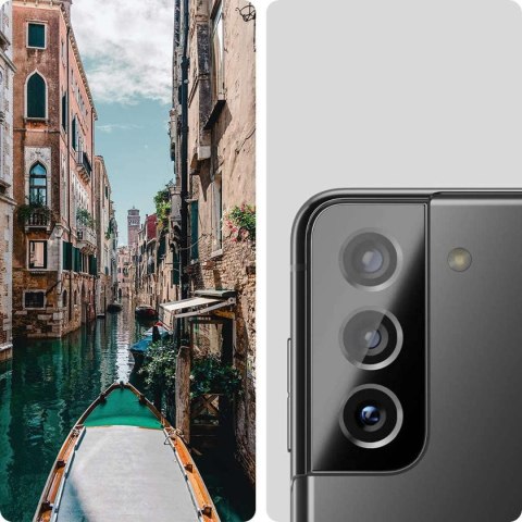 Szkło Spigen Optik.TR Camera Lens do Samsung Galaxy S21 Black