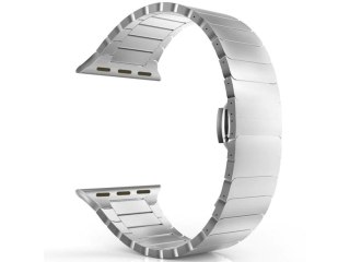 Bransoleta Alogy Stainless Steel do Apple Watch 38/40/41mm Srebrna