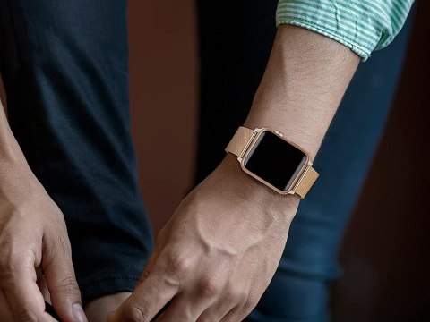 Bransoleta Milanese pasek Alogy do Apple Watch 38/40/41mm Różowe złoto