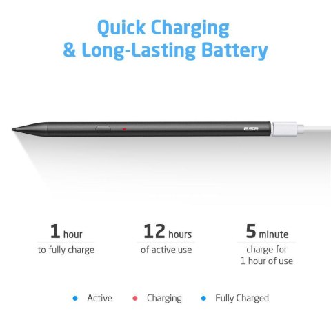 Dokładny rysik piórko ESR Digital+ PEN do IPAD Black