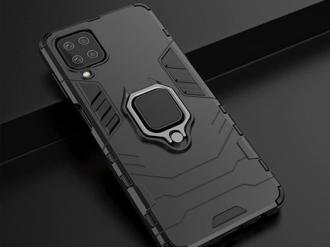 Etui Alogy Stand Ring Armor do Samsung Galaxy A12 2020/2021/ A12 5G/ M12 czarne