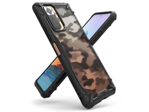 Etui Ringke Fusion X do Xiaomi Redmi Note 10 Pro Camo Moro Black