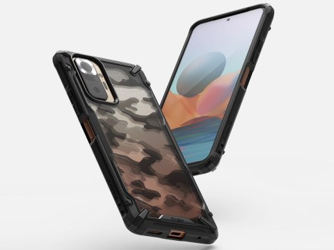 Etui Ringke Fusion X do Xiaomi Redmi Note 10 Pro Camo Moro Black