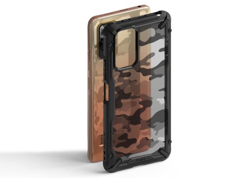 Etui Ringke Fusion X do Xiaomi Redmi Note 10 Pro Camo Moro Black