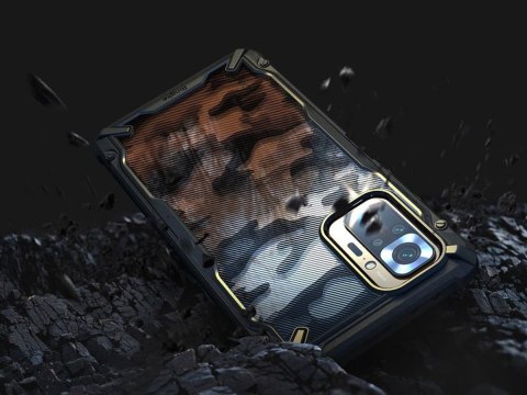 Etui Ringke Fusion X do Xiaomi Redmi Note 10 Pro Camo Moro Black