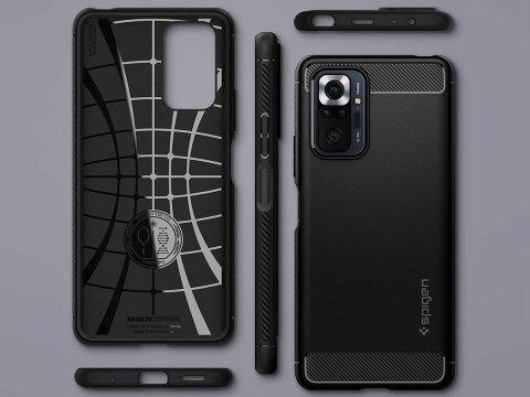 Etui Spigen Rugged Armor do Xiaomi Redmi Note 10 Pro Matte Black