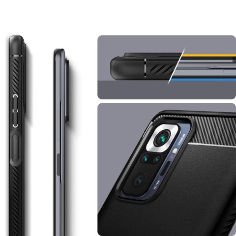 Etui Spigen Rugged Armor do Xiaomi Redmi Note 10 Pro Matte Black
