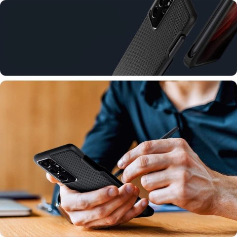 Etui obudowa Spigen Liquid Air Pen do Samsung Galaxy S21 Ultra Matte Black