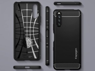 Etui obudowa Spigen Rugged Armor do Sony Xperia 10 III Matte Black
