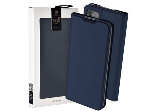 Etui ochronne z klapką Dux Ducis Skin skórzane do Samsung Galaxy A52 5G Granatowe