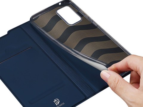 Etui ochronne z klapką Dux Ducis Skin skórzane do Samsung Galaxy A52 5G Granatowe