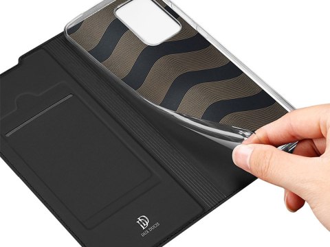 Etui ochronne z klapką Dux Ducis Skin skórzane do Samsung Galaxy A72 Czarne