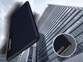 Etui z klapką portfel Alogy skórzane Smart View Cover do Samsung Galaxy A52 5G/ A52s Granatowe