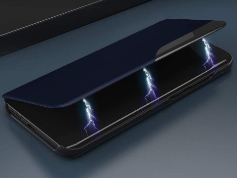 Etui z klapką portfel Alogy skórzane Smart View Cover do Samsung Galaxy A52 5G/ A52s Granatowe