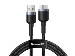 Kabel USB 3.0 do Micro-B 3.0 Baseus Cafule 2A 1m Czarno-szary